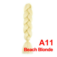 Jumbo Braiding Hair 60cm Hair Extensions Kanekalon Braid Synthetic Crochet Fiber A11 Beach Blonde