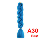 Jumbo Braiding Hair 60cm Hair Extensions Kanekalon Braid Synthetic Crochet Fiber A30 Blue
