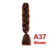 Jumbo Braiding Hair 60cm Hair Extensions Kanekalon Braid Synthetic Crochet Fiber A37 Brown