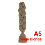 Jumbo Braiding Hair 60cm Hair Extensions Kanekalon Braid Synthetic Crochet Fiber A5 Beige Blonde
