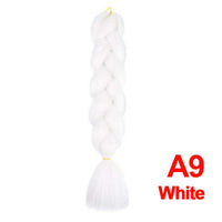 Jumbo Braiding Hair 60cm Hair Extensions Kanekalon Braid Synthetic Crochet Fiber A9 White