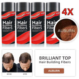 4 Bottles Brilliant Top Hair Building Fibers