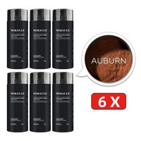 6 Bottles 6x Miracle Hair Building Fibers