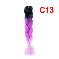 Jumbo Braiding Hair 60cm Hair Extensions Kanekalon Braid Synthetic Crochet Fiber three-colour