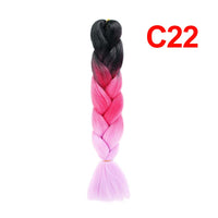 Jumbo Braiding Hair 60cm Hair Extensions Kanekalon Braid Synthetic Crochet Fiber three-colour
