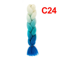 Jumbo Braiding Hair 60cm Hair Extensions Kanekalon Braid Synthetic Crochet Fiber three-colour