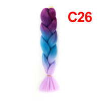 Jumbo Braiding Hair 60cm Hair Extensions Kanekalon Braid Synthetic Crochet Fiber three-colour