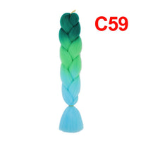 Jumbo Braiding Hair 60cm Hair Extensions Kanekalon Braid Synthetic Crochet Fiber three-colour