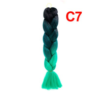 Jumbo Braiding Hair 60cm Hair Extensions Kanekalon Braid Synthetic Crochet Fiber three-colour