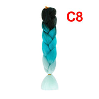 Jumbo Braiding Hair 60cm Hair Extensions Kanekalon Braid Synthetic Crochet Fiber three-colour