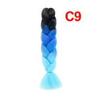 Jumbo Braiding Hair 60cm Hair Extensions Kanekalon Braid Synthetic Crochet Fiber three-colour