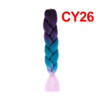 Jumbo Braiding Hair 60cm Hair Extensions Kanekalon Braid Synthetic Crochet Fiber three-colour