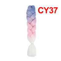 Jumbo Braiding Hair 60cm Hair Extensions Kanekalon Braid Synthetic Crochet Fiber three-colour