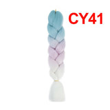 Jumbo Braiding Hair 60cm Hair Extensions Kanekalon Braid Synthetic Crochet Fiber three-colour