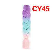 Jumbo Braiding Hair 60cm Hair Extensions Kanekalon Braid Synthetic Crochet Fiber three-colour