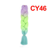 Jumbo Braiding Hair 60cm Hair Extensions Kanekalon Braid Synthetic Crochet Fiber three-colour
