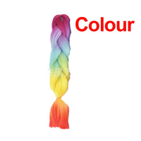 Jumbo Braiding Hair 60cm Hair Extensions Kanekalon Braid Synthetic Crochet Fiber three-colour
