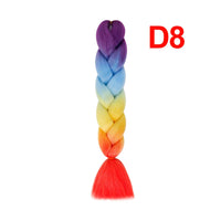 Jumbo Braiding Hair 60cm Hair Extensions Kanekalon Braid Synthetic Crochet Fiber three-colour
