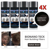4 Bottles Bionano Teck Hair Building Fibers