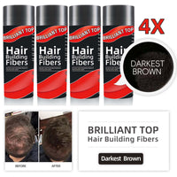4 Bottles Brilliant Top Hair Building Fibers