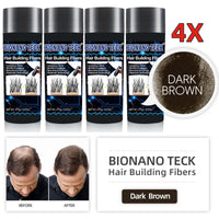 4 Bottles Bionano Teck Hair Building Fibers