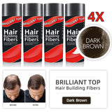 4 Bottles Brilliant Top Hair Building Fibers