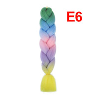 Jumbo Braiding Hair 60cm Hair Extensions Kanekalon Braid Synthetic Crochet Fiber three-colour