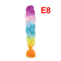 Jumbo Braiding Hair 60cm Hair Extensions Kanekalon Braid Synthetic Crochet Fiber three-colour