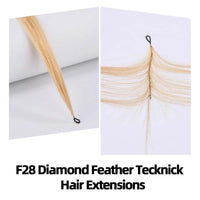 20 Inches ( 50cm ) 100g Russian Hair F28 Diamond Feather Tecknick Hair Extensions