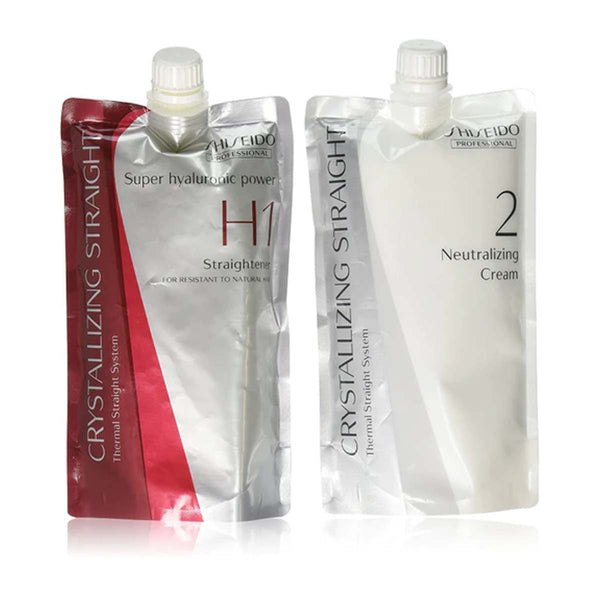 Shiseido Straightening Cream Set H1 + 2 SET Resistant Hair 400g SALON BARBER