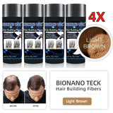 4 Bottles Bionano Teck Hair Building Fibers