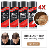 4 Bottles Brilliant Top Hair Building Fibers
