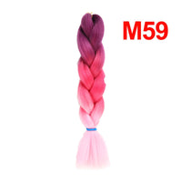 Jumbo Braiding Hair 60cm Hair Extensions Kanekalon Braid Synthetic Crochet Fiber three-colour