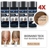 4 Bottles Bionano Teck Hair Building Fibers
