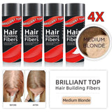 4 Bottles Brilliant Top Hair Building Fibers