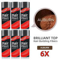 6 Bottles Brilliant Top Hair Building Fibers
