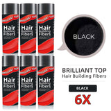 6 Bottles Brilliant Top Hair Building Fibers