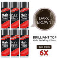 6 Bottles Brilliant Top Hair Building Fibers
