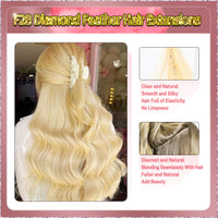 26'' Russian Hair  On Blonde Range F28 Diamond Feather Hair Extensions  100 Strands Standard Full Head  26