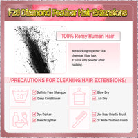 26'' Russian Hair  On Blonde Range F28 Diamond Feather Hair Extensions  100 Strands Standard Full Head  26