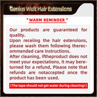 20'' Russian Hair On Darker Range Genius Weft Hair Extensions 2 Strips Standard Full Head  27