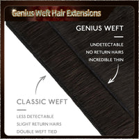 20'' Russian Hair On Darker Range Genius Weft Hair Extensions 2 Strips Standard Full Head  27