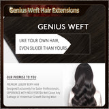 20'' Russian Hair On Darker Range Genius Weft Hair Extensions 2 Strips Standard Full Head  27