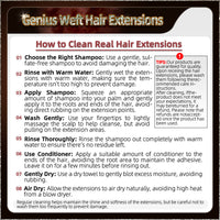 20'' Russian Hair On Darker Range Genius Weft Hair Extensions 2 Strips Standard Full Head  27
