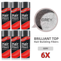 6 Bottles Brilliant Top Hair Building Fibers