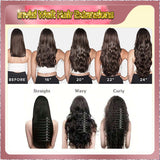 18'' Russian Hair On Blonde Range Invisi Weft Hair Extensions 2 Strips Standard Full Head  28
