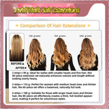 18'' Russian Hair On Blonde Range Invisi Weft Hair Extensions 2 Strips Standard Full Head  28