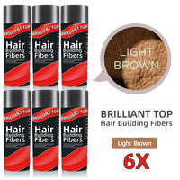 6 Bottles Brilliant Top Hair Building Fibers