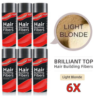 6 Bottles Brilliant Top Hair Building Fibers