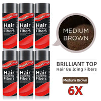 6 Bottles Brilliant Top Hair Building Fibers